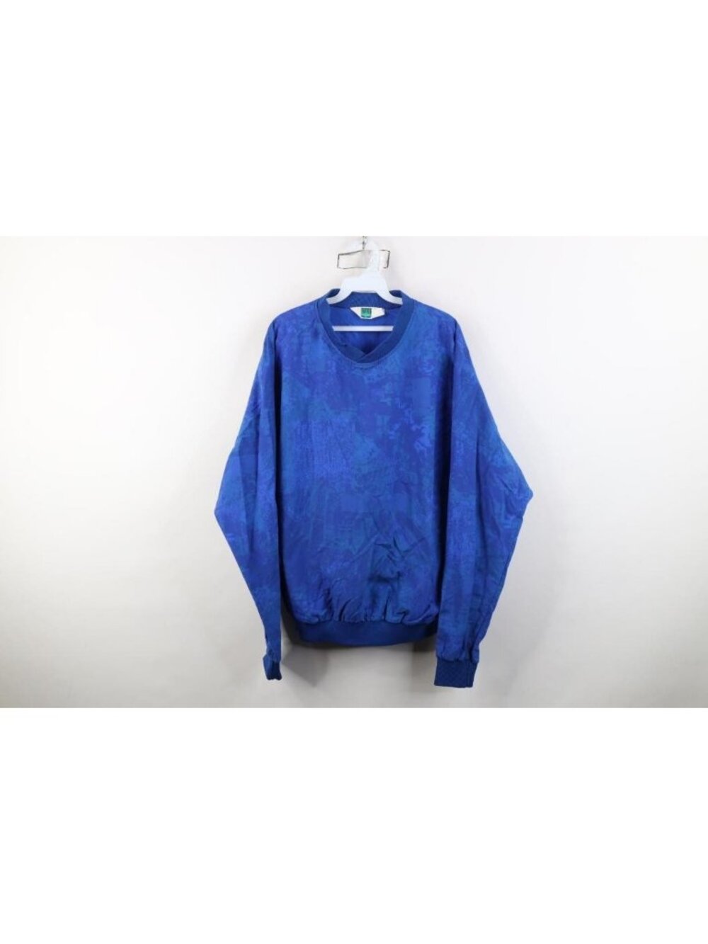 Vintage 90s Streetwear Mens Medium Abstract Pullover Windbreaker Jacket Golf USA